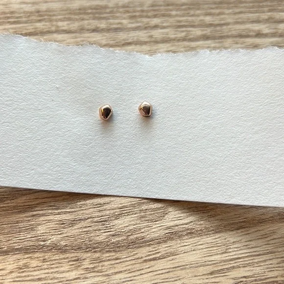 Bario Neal Bog Studs, 14KT Rose Gold - Picture 5 of 6